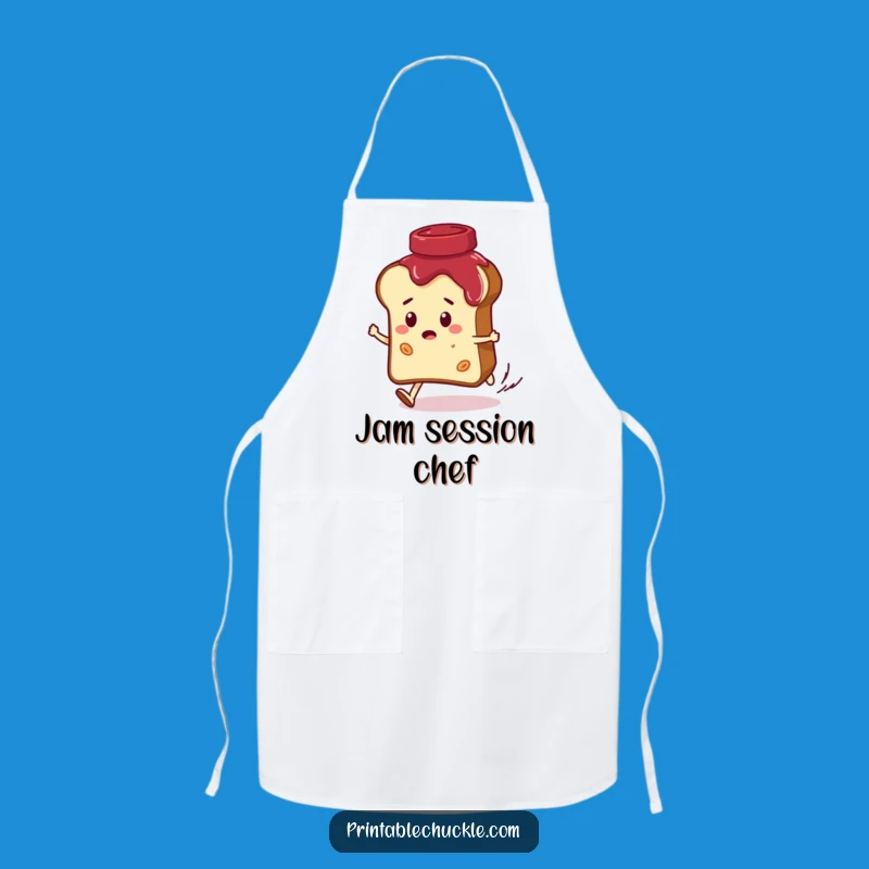 Funny Bread vs Jam Apron: Cook Up Laughs in the Kitchen, Perfect Foodie Gift