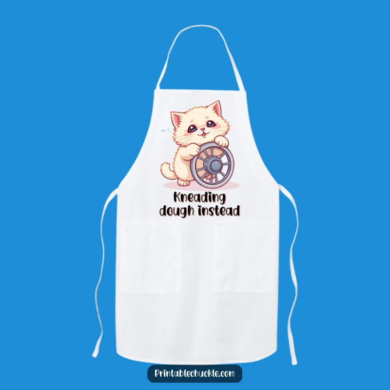 Funny Cat Ab Wheel Fail Apron A Hilarious Kitchen Accessory Gift