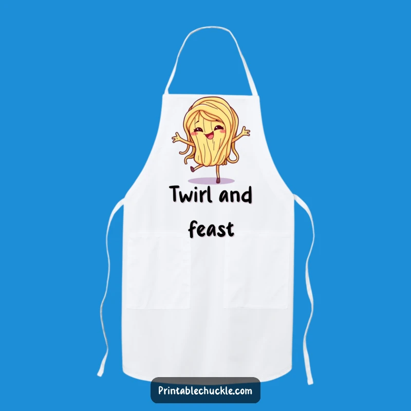 Funny Dancing Spaghetti Noodle Apron - Hilarious Kitchen Fun