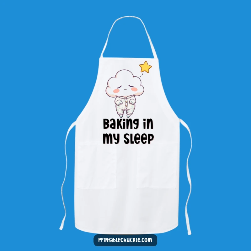 Funny Sleepy Cloud Apron: Cook with Hilarious Dreamy Style