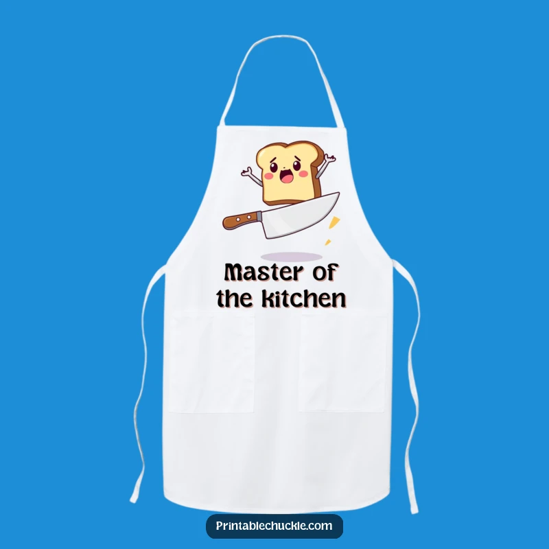 Funny Toast Jump Apron: Breakfast Hero Chef Wear, Perfect Funny Gift for Cooks