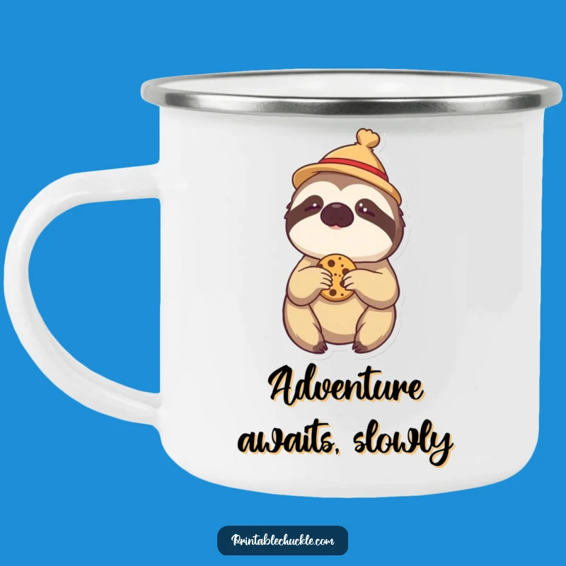 Funny Sloth Camping Mug: Enjoy Your Campfire Coffee with This Hilarious Design