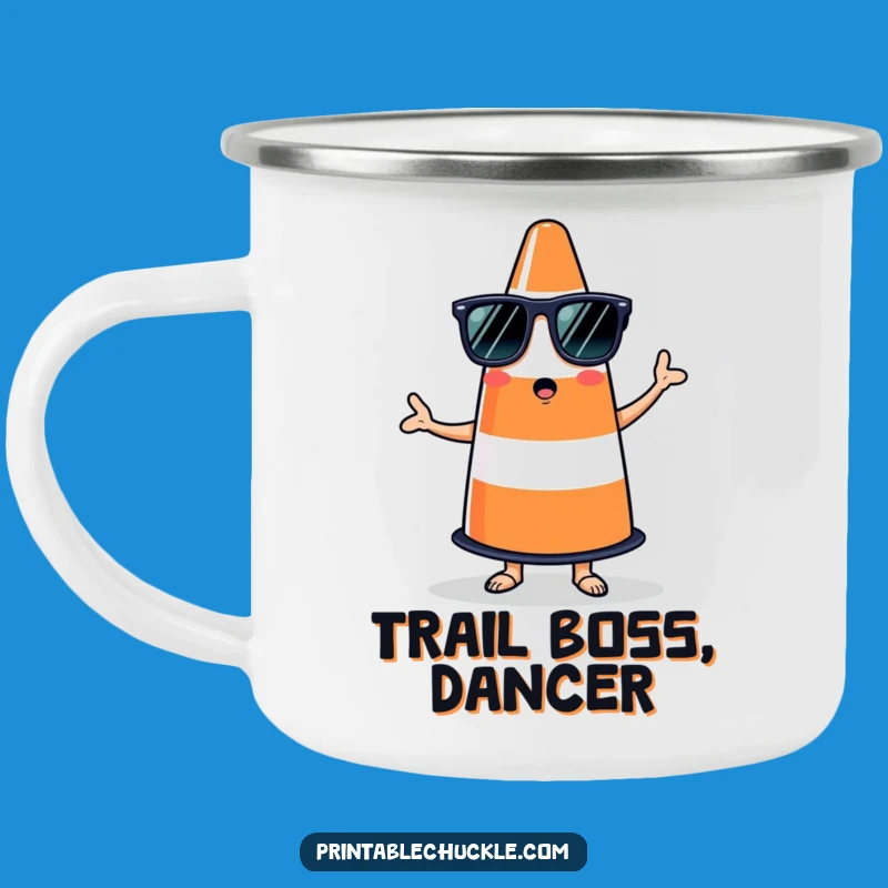 Funny Salsa Cone Camping Mug, Durable Outdoor Gear for Laughs