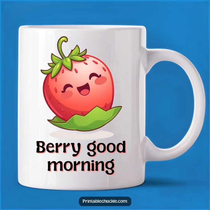 Funny Strawberry Floating Mug - A Delightful Treat for a Sunny Disposition!