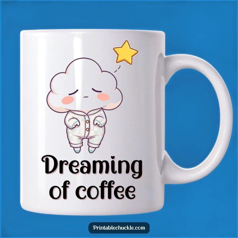 Funny Sleepy Cloud Mug: A Hilarious Cosmic Gift for Dreamers and Night Owls