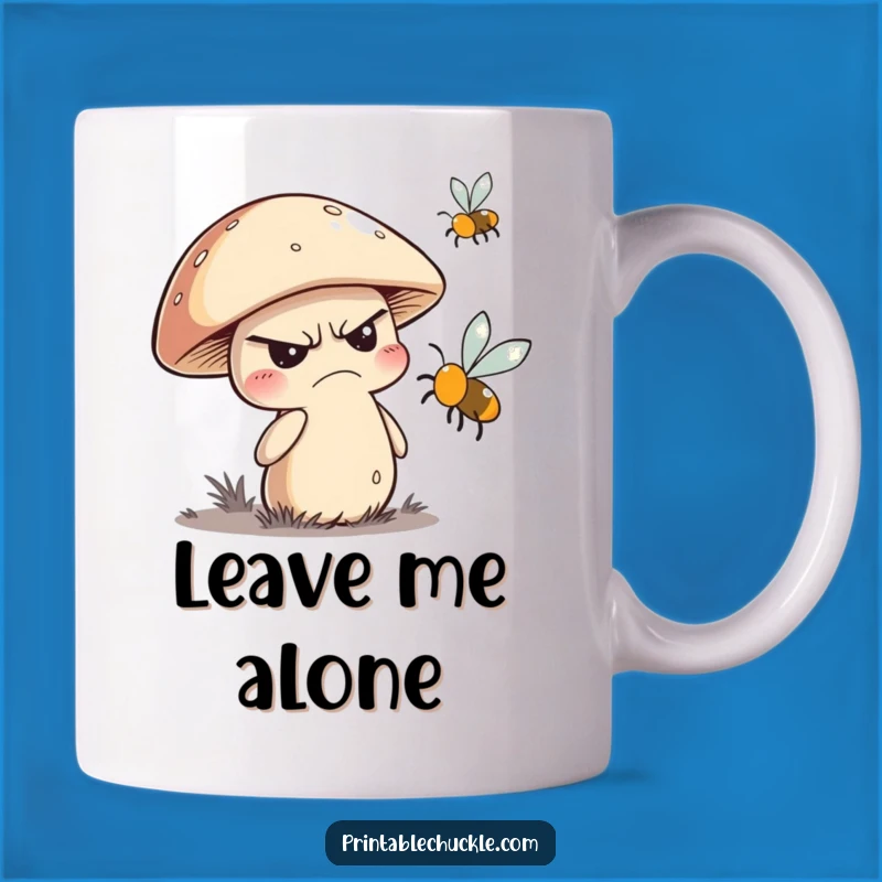 Funny Grumpy Mushroom Mug: Hilarious Garden Humor Gift