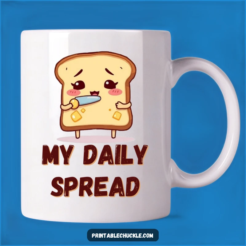 Funny Nervous Toast Mug: A Hilarious Breakfast Gift for Anxious Eaters