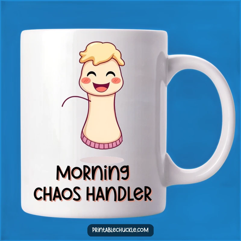 Funny Sock Puppet Mug, Hilarious Gift for Nostalgic Fun Lovers