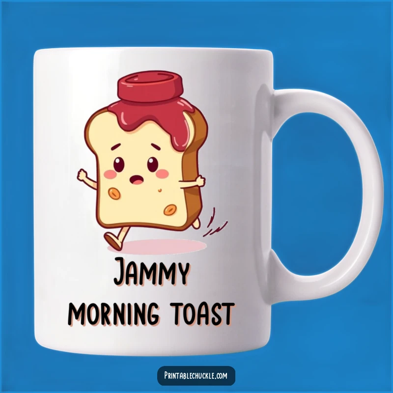 Funny Bread vs Jam Mug: Hilarious Breakfast Chase, The Perfect Funny Gift