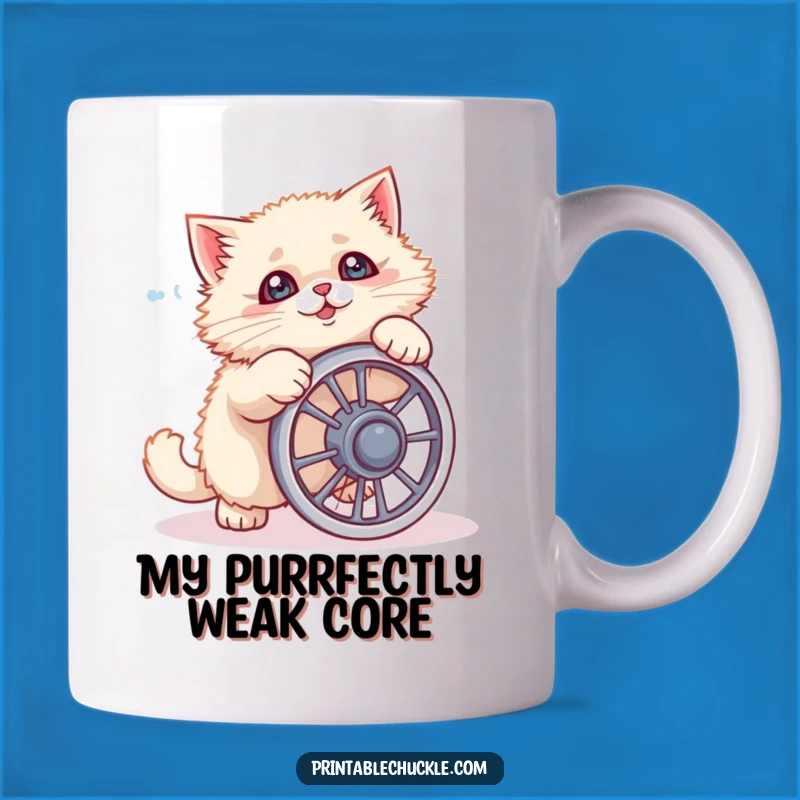 Funny Cat Ab Wheel Fail Mug A Hilarious Pet Lover Gift