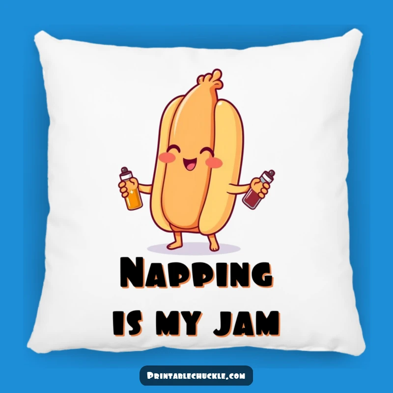 Funny Hot Dog Juggling Pillow - Add a Touch of Whimsy to Your Decor!