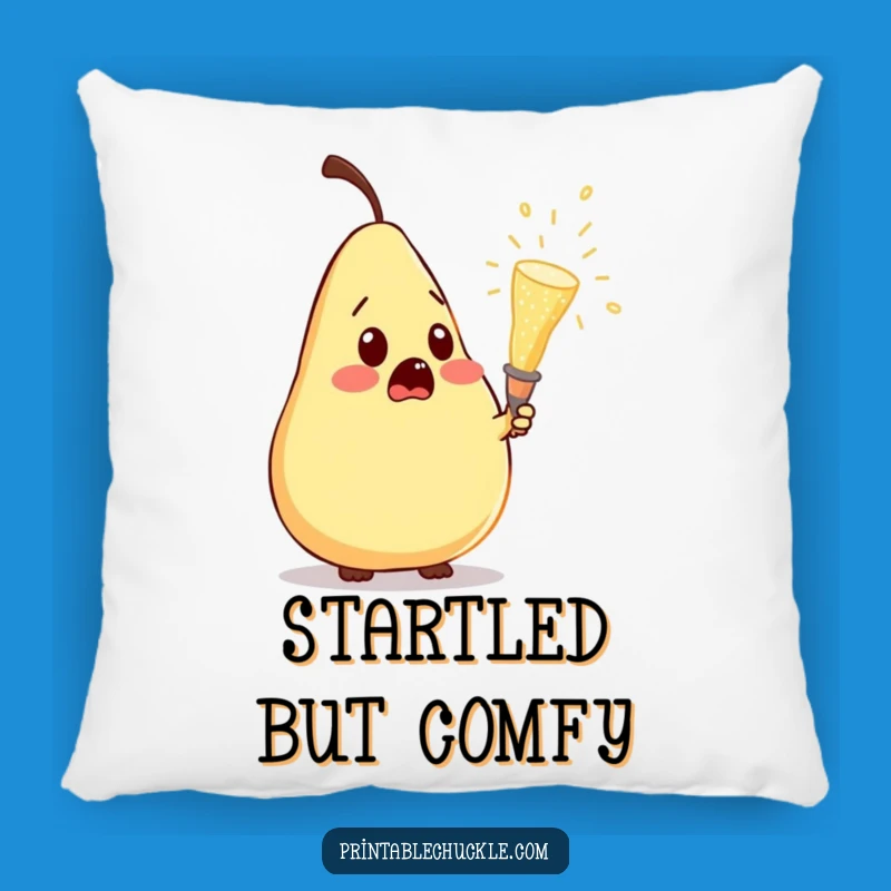 Funny Pear Champagne Surprise Pillow: Huggable Hilarious Comfort