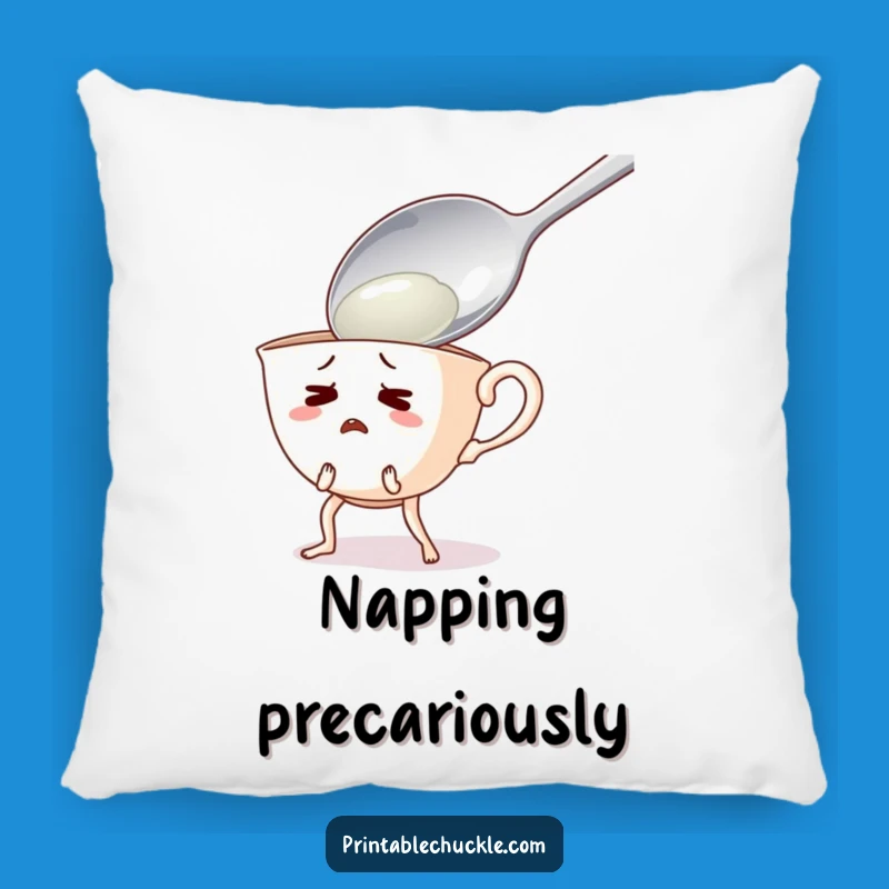 Funny Teacup Pillow: Cozy Comfort for Your Comical Jitters