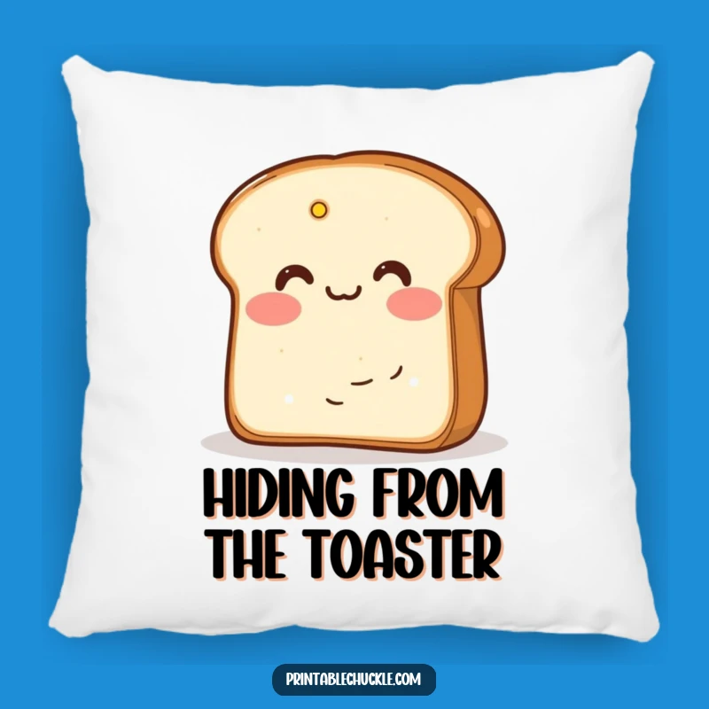 Funny Blushing Bread Butter Pillow: Cozy Cuddles with a Shy Friend