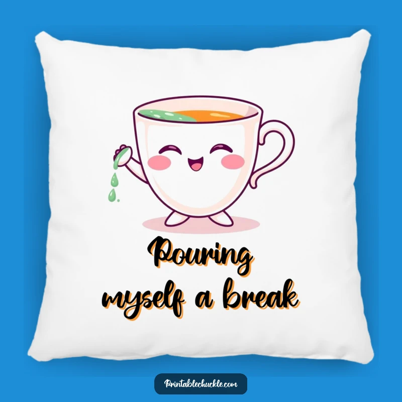 Comfy Funny Teacup Pillow: Add a Cozy Hug of Humor to Your Space