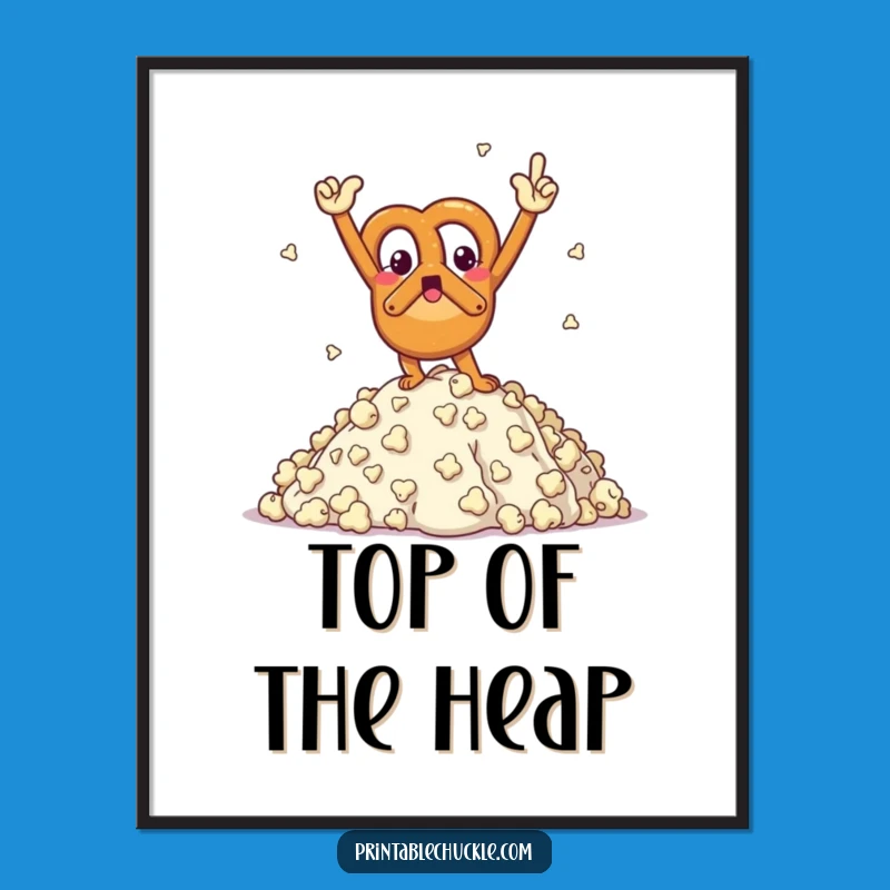 Funny Pretzel Digital Art: Instant Salty Victory Decor