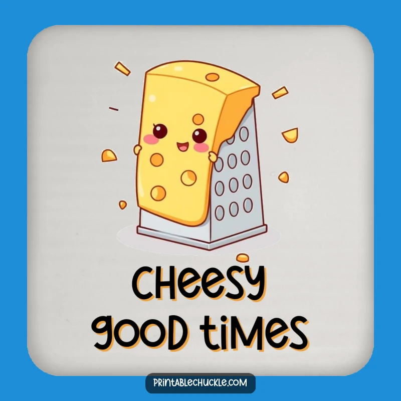 Funny Cheese Grater Coaster, Foodie Mishap Funny Gift Accessory