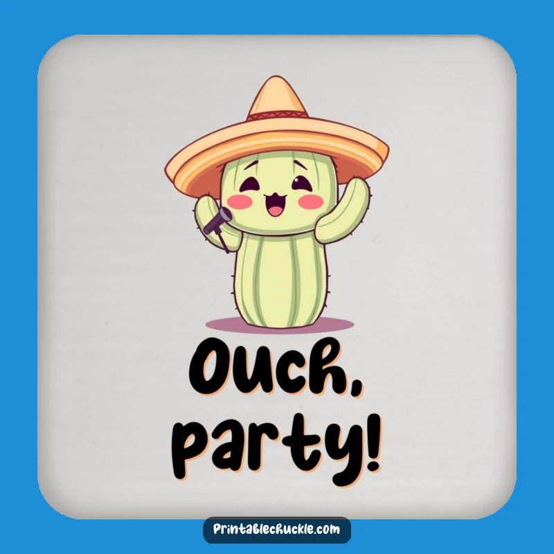 Protect Surfaces with This Funny Singing Cactus Drink Coaster