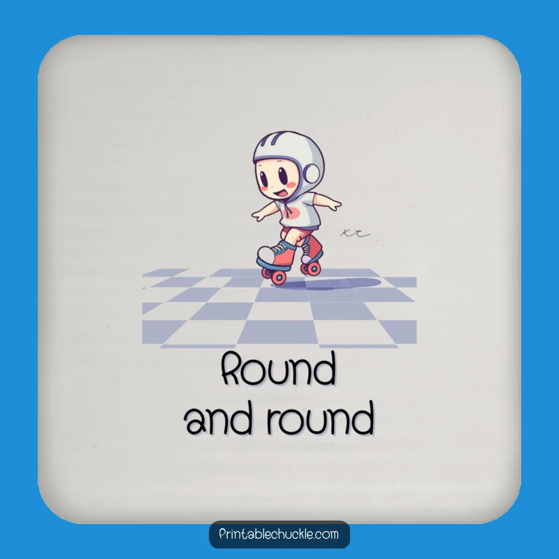 Funny Dizzy Roller Skate Coaster: Protect Surfaces with Humor