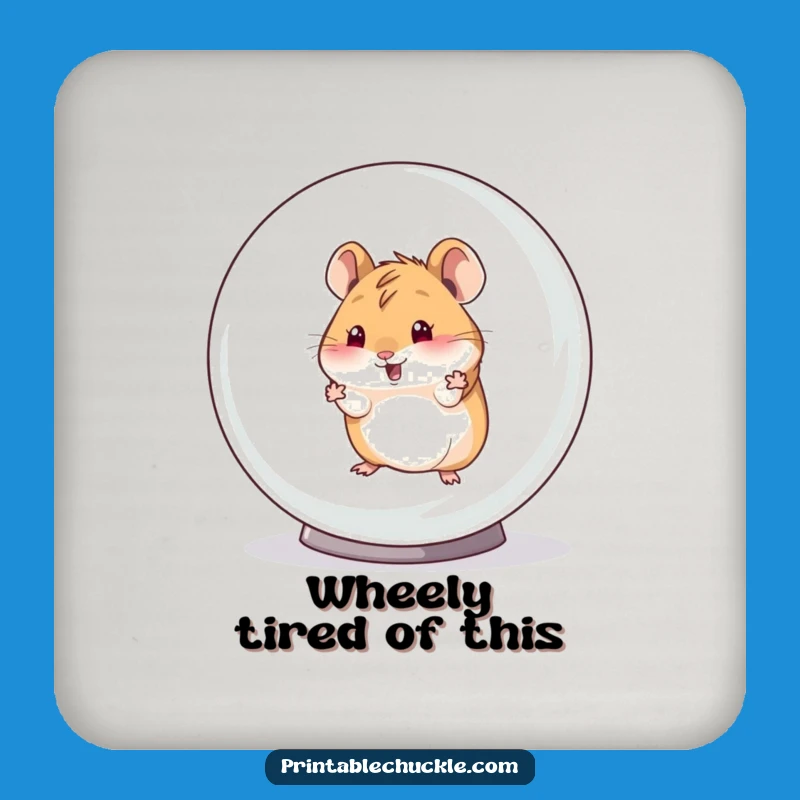 Funny Hamster Escape Coaster: Hilarious Pet Protector, Perfect Funny Gift for Tables