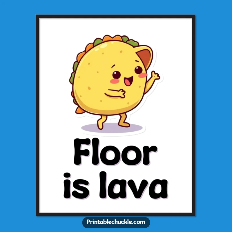 Funny Taco Trip Poster: Hilarious Dancing Taco Art, Perfect Wall Decor Funny Gift