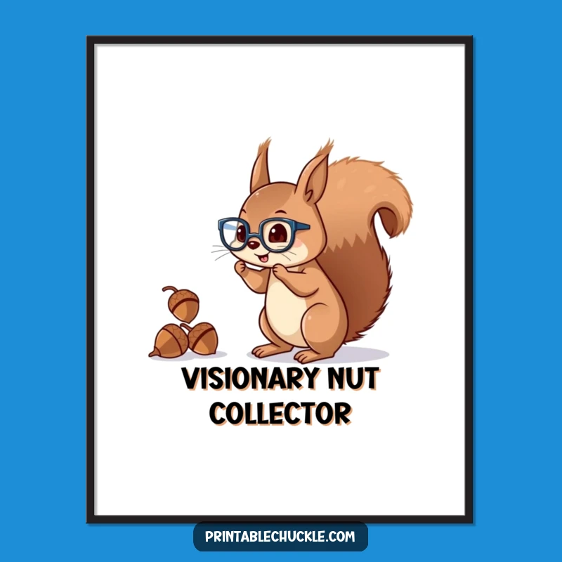 Funny Squirrel Juggler Poster A Charming Wall Art Accent Gift