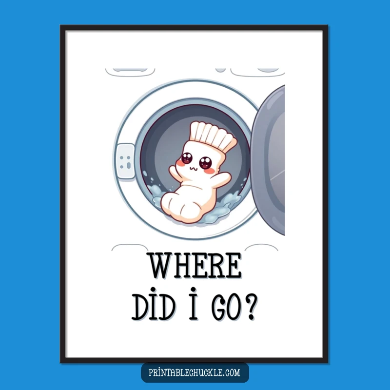 Funny Sock Poster: Adorn Your Walls with Hilarious Lost Laundry Art