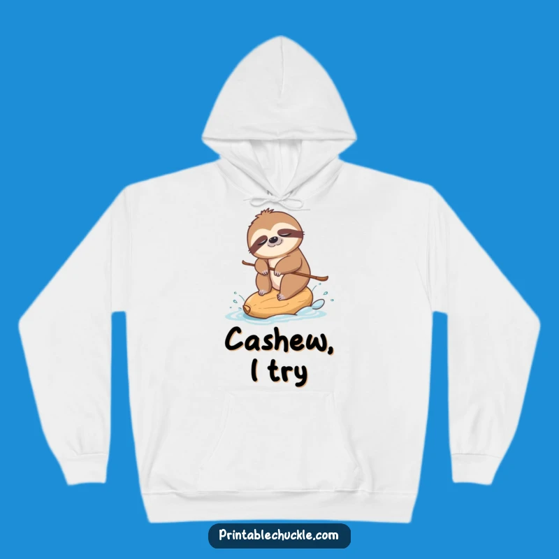 Funny Sloth Skiing Hoodie: Cozy Up with Maximum Hilarious Chill