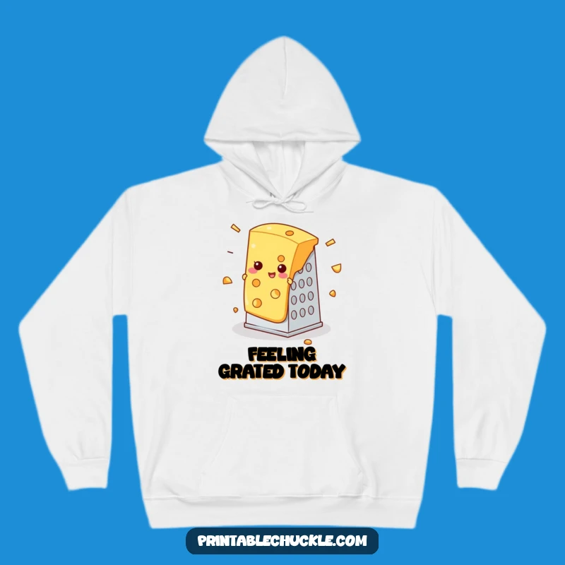 Funny Cheese Grater Hoodie, Cozy Foodie Funny Gift Apparel