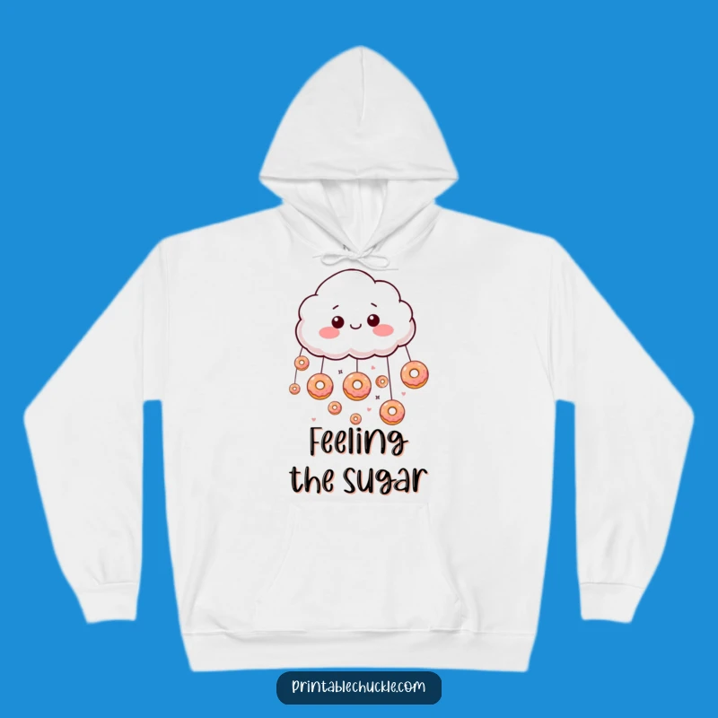 Cozy Funny Donut Cloud Hoodie: Warm and Sweet, a Hilarious and Funny Gift
