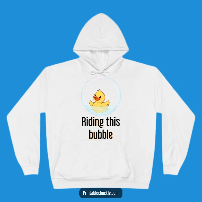 Funny Duck Bubble Hoodie: Cozy Bath Time Fun, Adorable Funny Gift