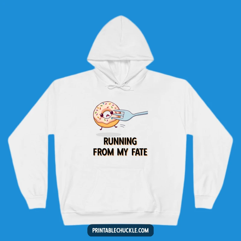 Funny Nervous Donut Hoodie - Cozy and Hilarious Foodie Gift
