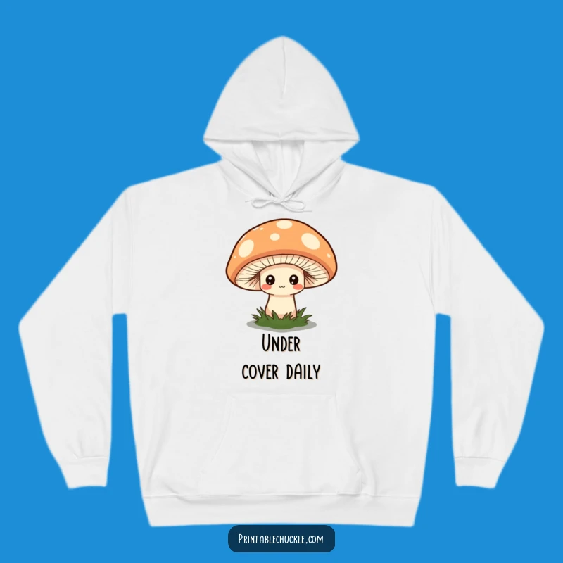 Funny Shy Mushroom Hat Hoodie - Cozy & Quirky Fungi Comfort!