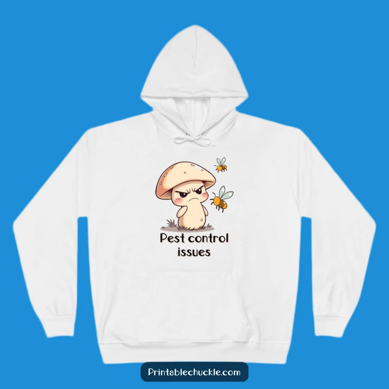 Funny Grumpy Mushroom Hoodie: Cozy Woodland Grump Gift