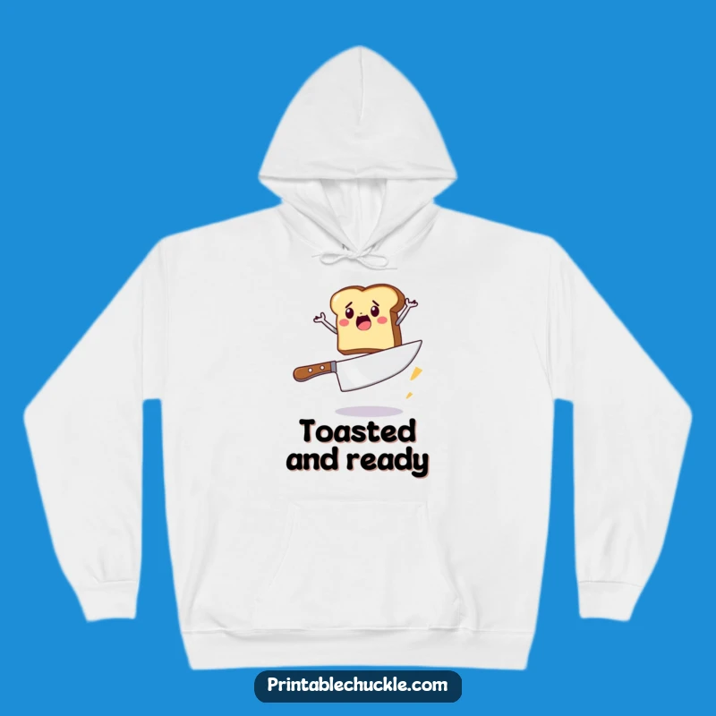 Funny Toast Jump Hoodie: Cozy Breakfast Champion Sweatshirt, Perfect Funny Gift Idea