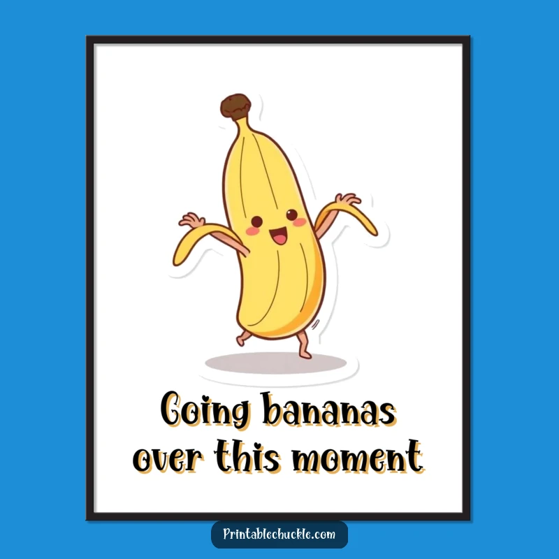 Funny Free Printable Wall Art: Dancing Banana's Peel Appeal Decor
