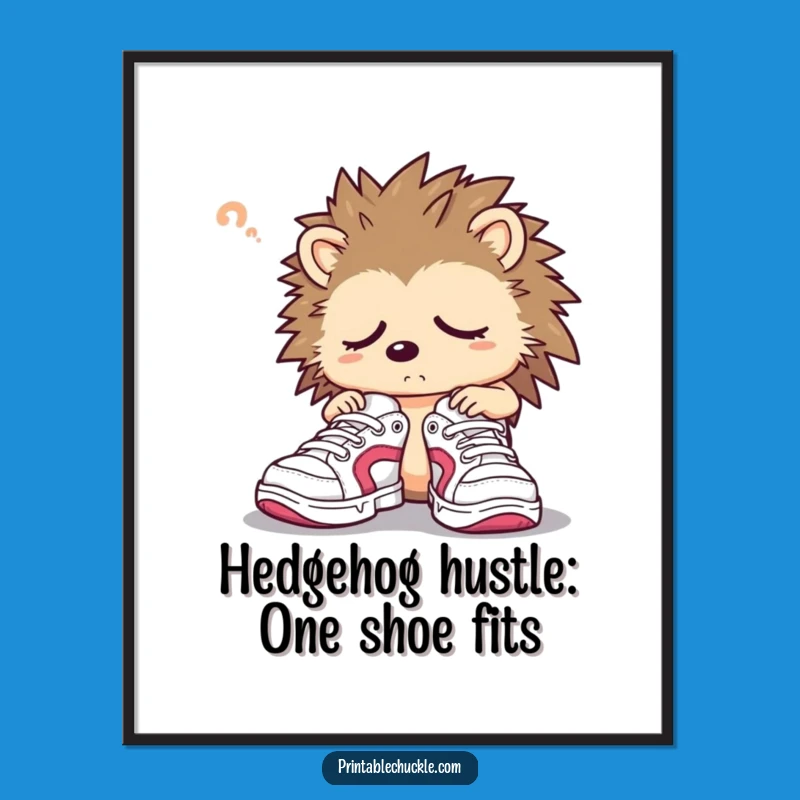 Free Printable Sleepy Hedgehog Wall Art: Whimsical Downloadable Decor for Cozy Spaces