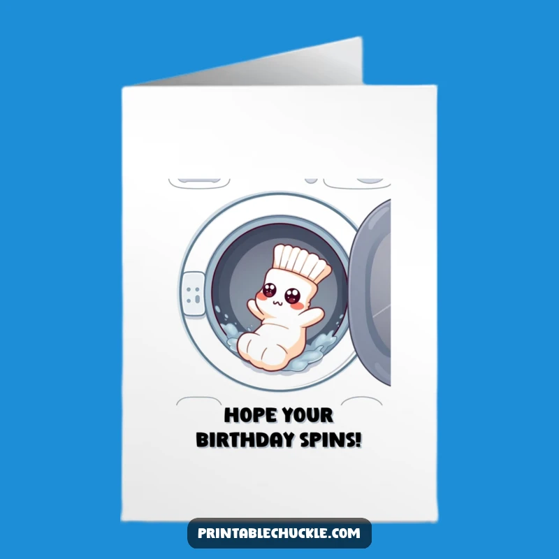 Free Printable Birthday Card: Flustered Sock Escape - Funny Downloadable Gift!