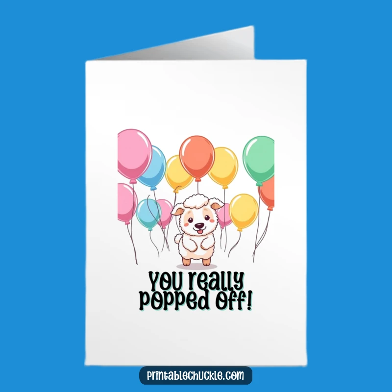 Free Printable Congrats Card: Balloon Herding Chaos, Hilarious DIY Downloadable Gift for Achievement