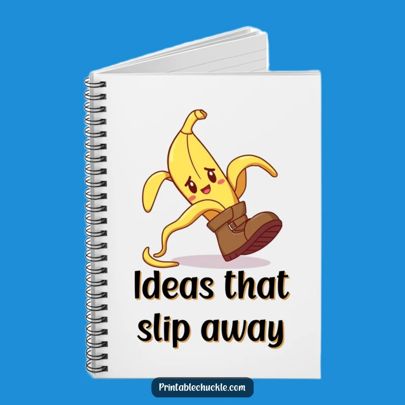 Funny Banana Peel Tripping Boot Notebook: Jot Down Jokes in Style