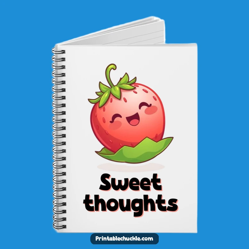 Funny Strawberry Floating Notebook - Jot Down Thoughts with Sweet Humor!