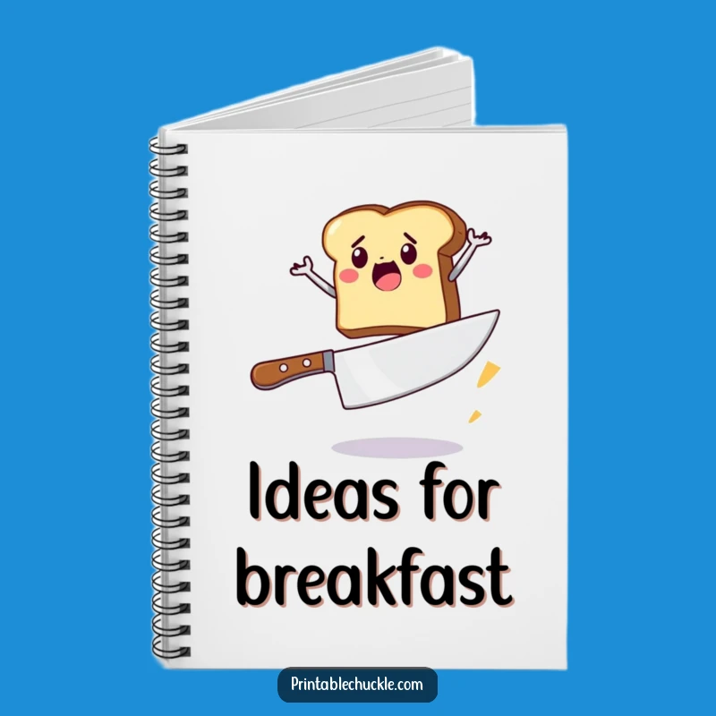 Funny Toast Jump Notebook: Breakfast Hero Journal, Perfect Funny Gift for Writers