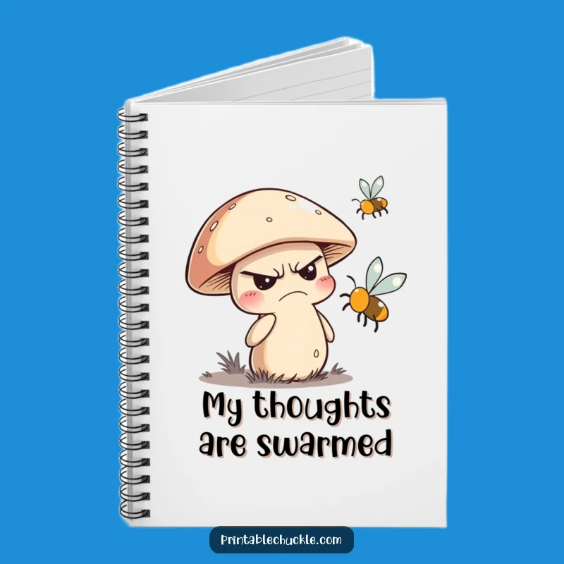 Funny Grumpy Mushroom Notebook: Jot Down Grumpy Thoughts