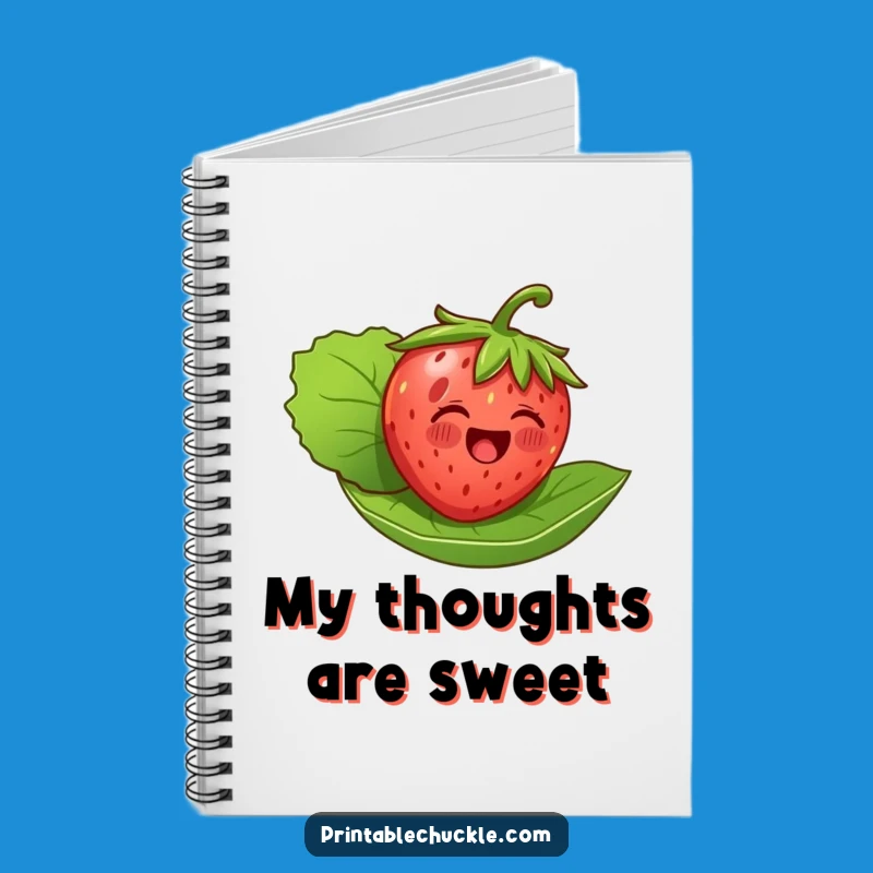 Funny Strawberry Floating Notebook: Jot Down Ideas with Fruity Fun, Perfect Gift