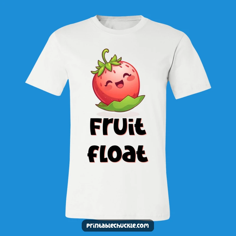 Funny Strawberry Floating Shirt - Wear Your Joy with This Hilarious Tee!