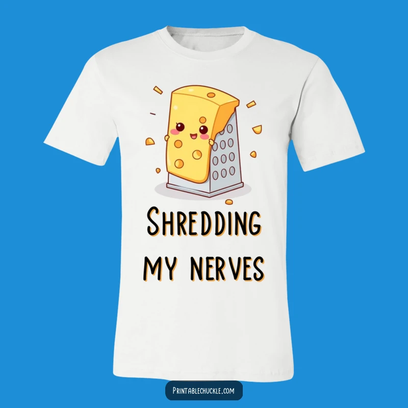 Funny Cheese Grater T-Shirt, Foodie Mishap Funny Gift Tee