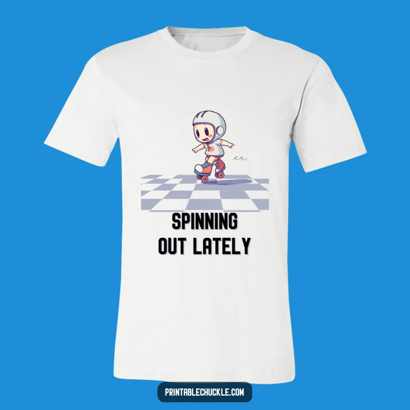 Funny Dizzy Roller Skate T-Shirt: Hilarious Spin Out Tee Gift