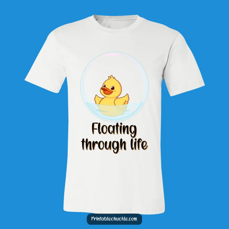 Funny Giggling Duck T-Shirt: Bubble Rider Fun, Perfect Funny Gift