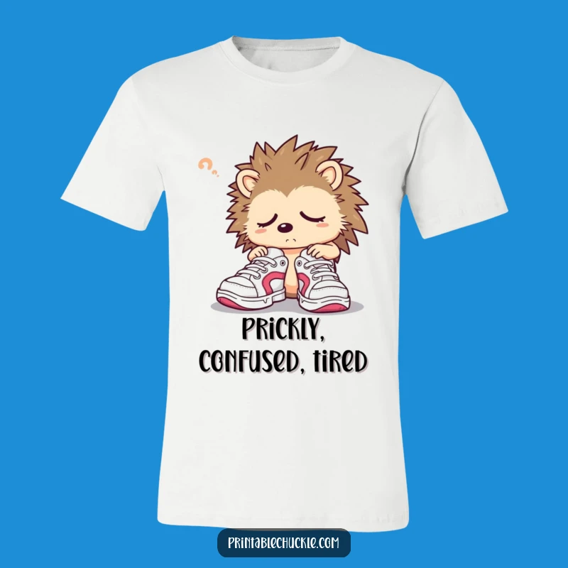 Funny Hedgehog Sneaker T-Shirt A Comforting & Humorous Tee Gift