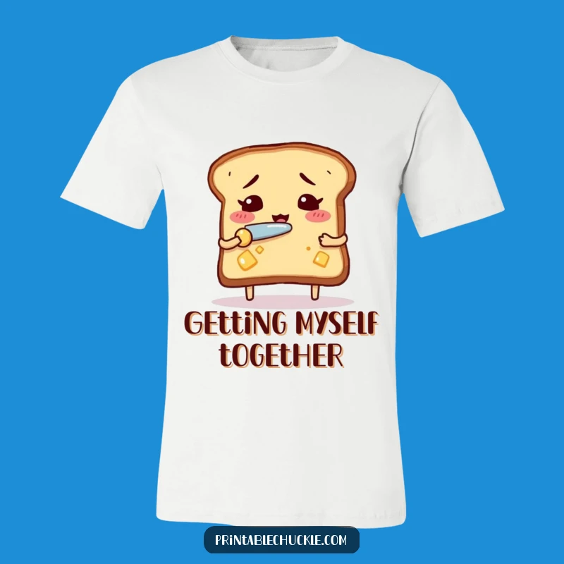 Funny Nervous Toast T-Shirt: Wear Your Breakfast Worries with Hilarious Style